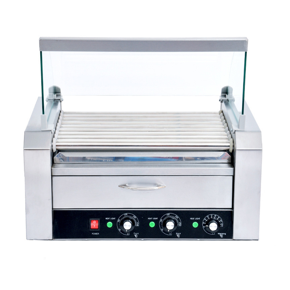 Hot Dog Roller Grill - HHD09A Коммерческий роликовый гриль для хот-догов,