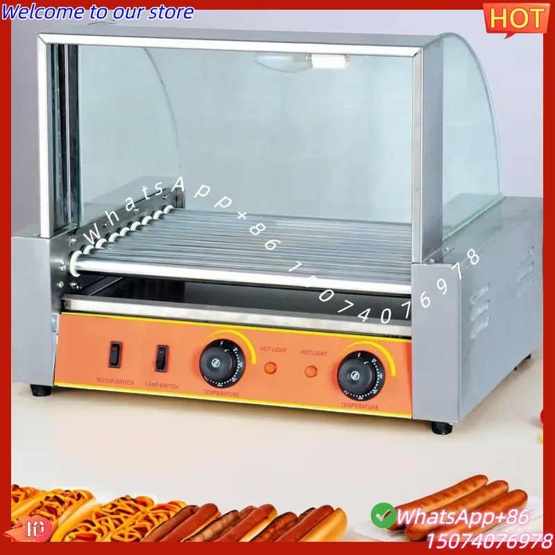 Hot Dog Roller Grill - Электрический коммерческий аппарат для приготовления хот-догов