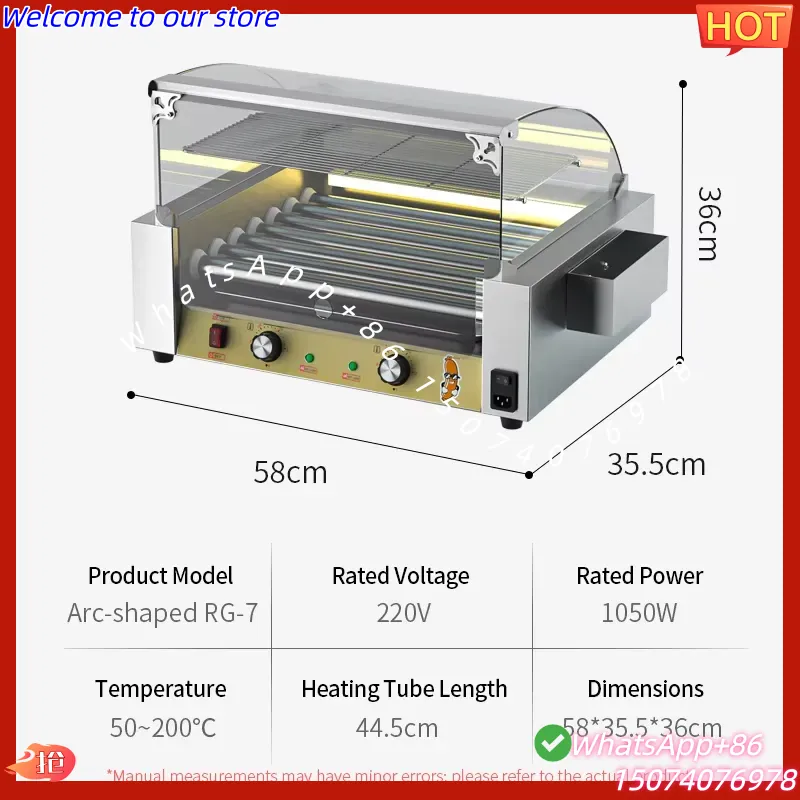 Оптовая продажа: Новая модель  – обзор и цена Hot Dog Roller Grill