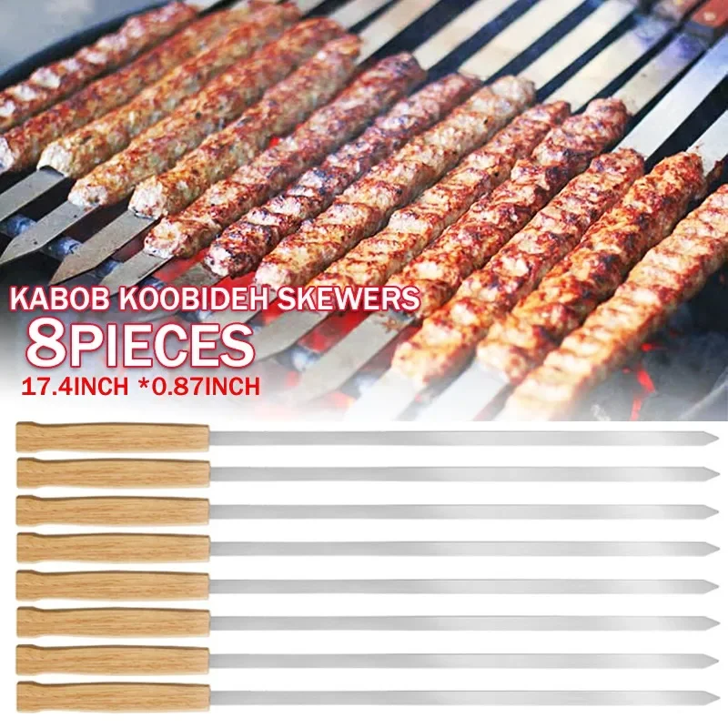 6/8 шт. шампуры Kabab Koobideh – обзор и цена Hot Dog Roller Grill